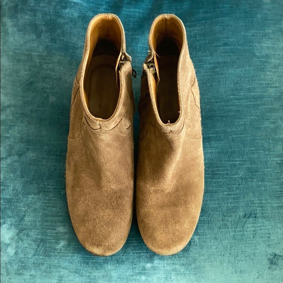 ISABEL MARANT tan suede DICKER ankle boots - Picture 3 of 11